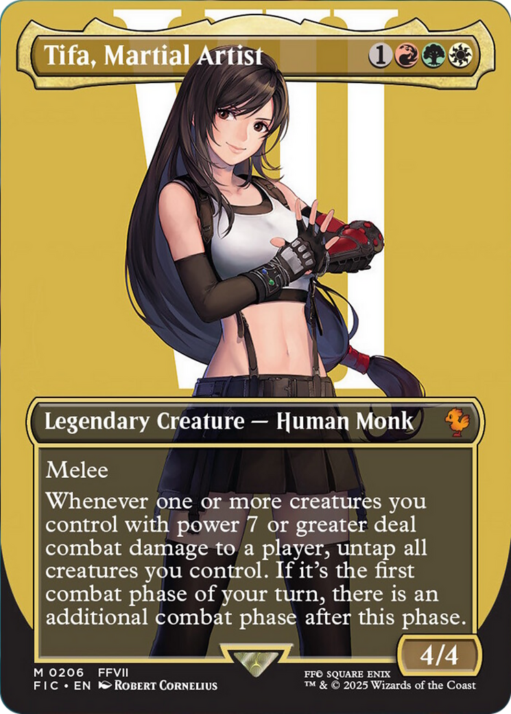 Tifa, Martial Artist (Borderless) [FINAL FANTASY Commander] | Cards and Coasters CA
