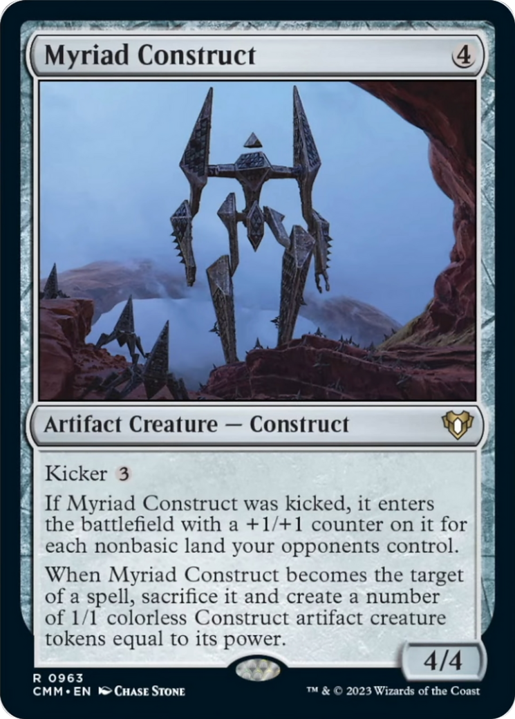 Myriad Construct [Commander Masters] | Cards and Coasters CA