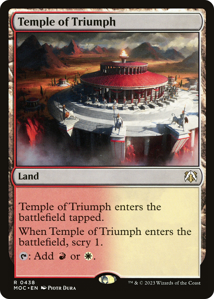 Temple of Triumph [March of the Machine Commander] | Cards and Coasters CA