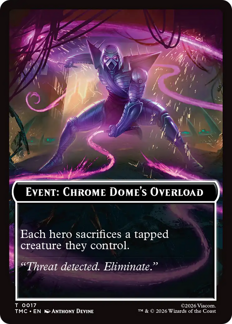Event: Chrome Dome's Overload [Teenage Mutant Ninja Turtles Commander Tokens] | Cards and Coasters CA