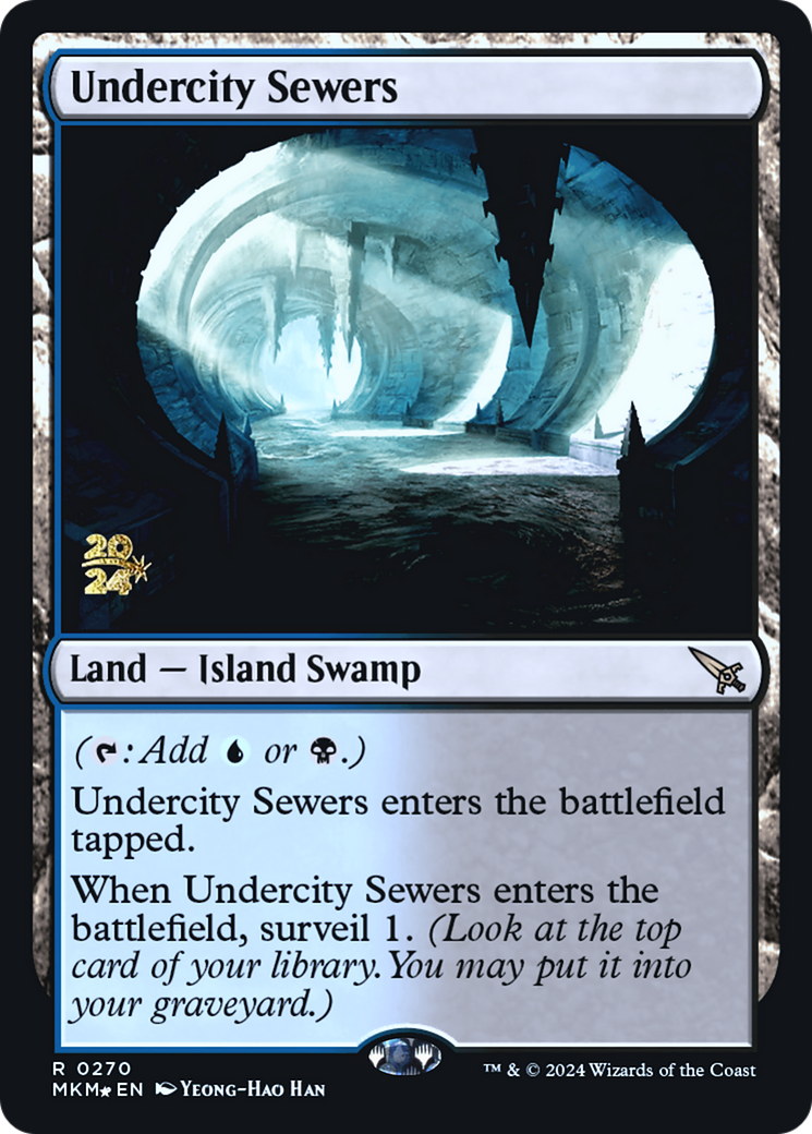Undercity Sewers [Murders at Karlov Manor Prerelease Promos] | Cards and Coasters CA