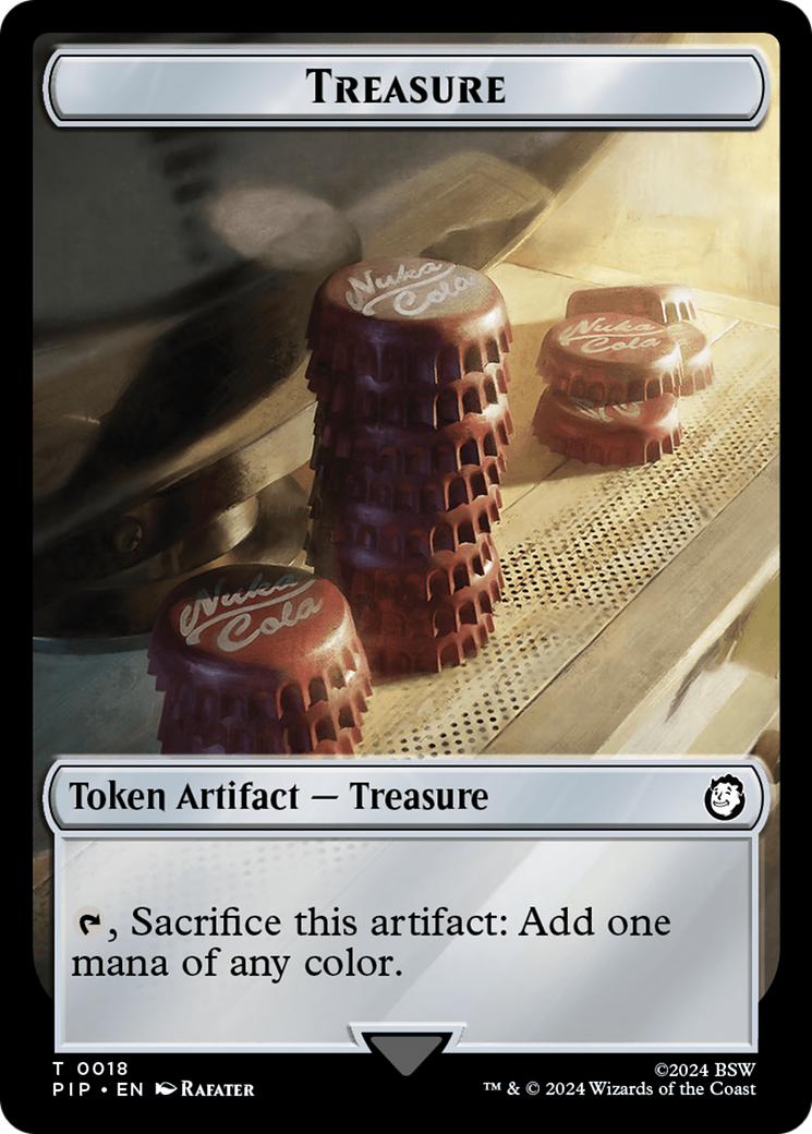 Treasure (0018) // Copy Double-Sided Token [Fallout Tokens] | Cards and Coasters CA