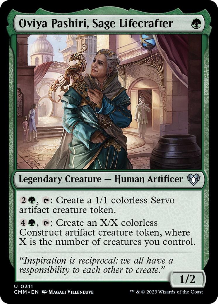 Oviya Pashiri, Sage Lifecrafter [Commander Masters] | Cards and Coasters CA