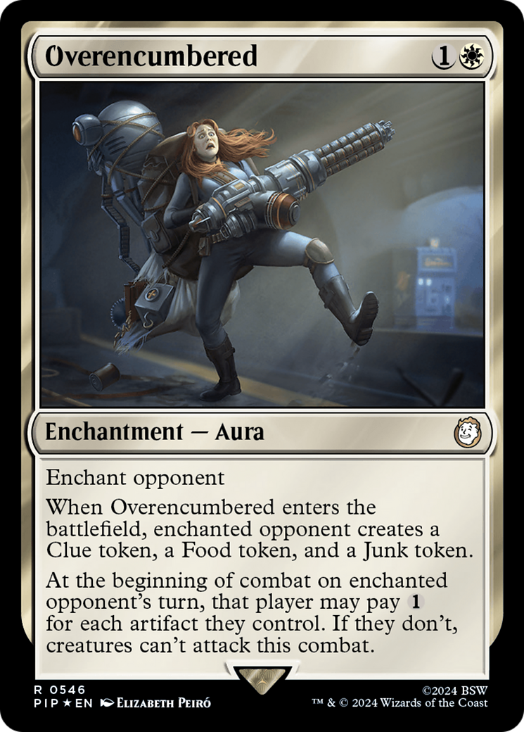 Overencumbered (Surge Foil) [Fallout] | Cards and Coasters CA