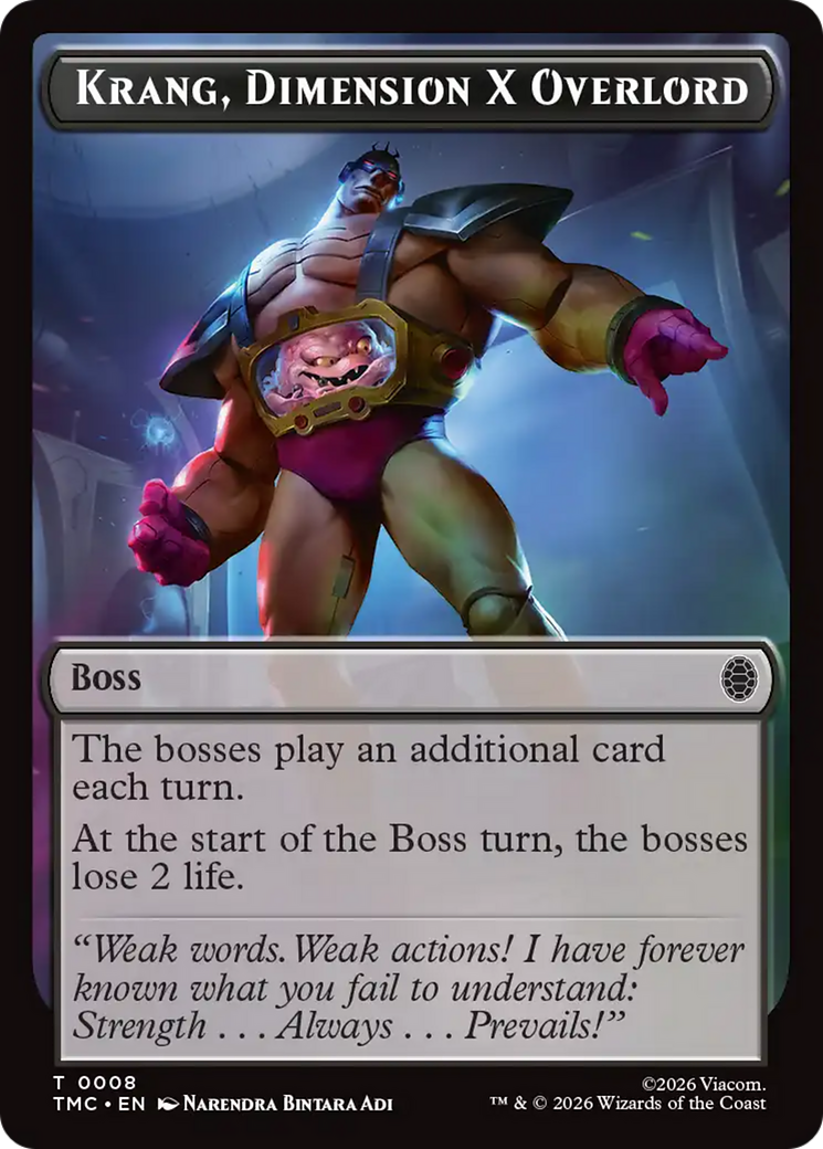 Krang, Dimension X Overlord [Teenage Mutant Ninja Turtles Commander Tokens] | Cards and Coasters CA