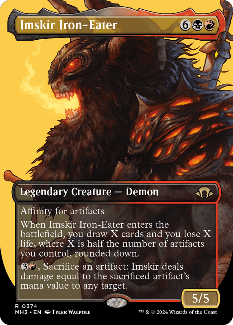 Imskir Iron-Eater (Borderless) [Modern Horizons 3] | Cards and Coasters CA