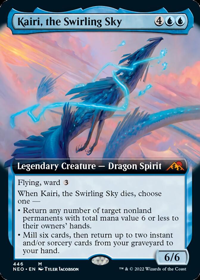 Kairi, the Swirling Sky (Extended Art) [Kamigawa: Neon Dynasty] | Cards and Coasters CA