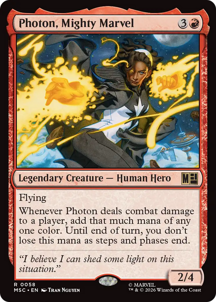 Photon, Mighty Marvel [Marvel Super Heroes Commander] | Cards and Coasters CA