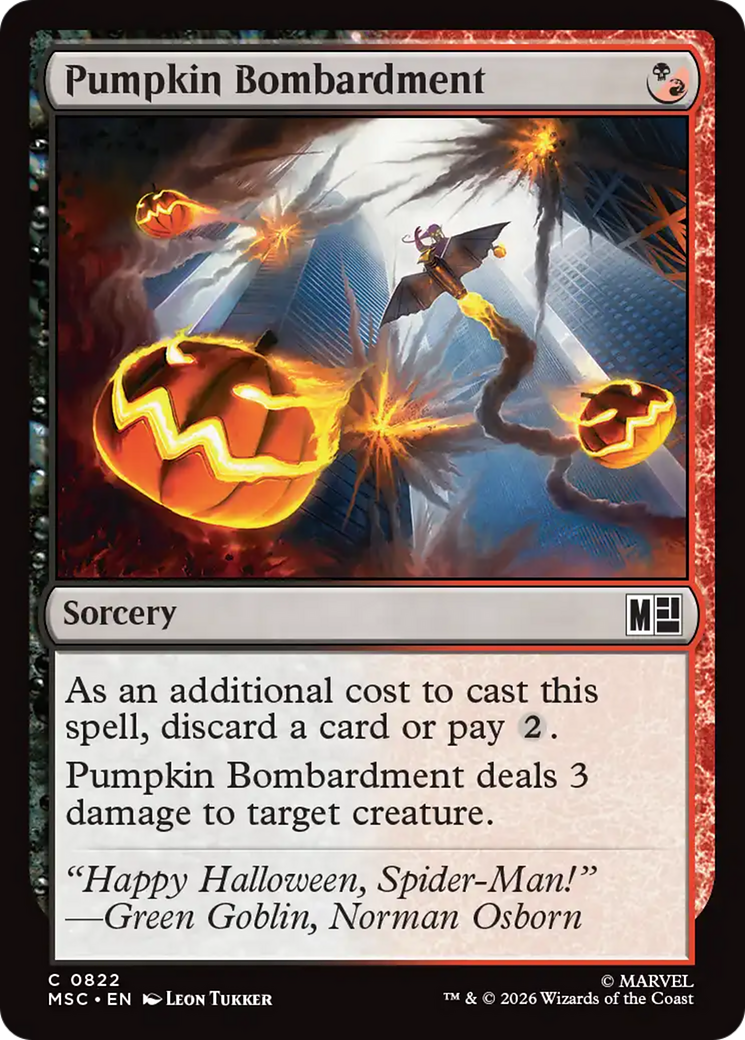 Pumpkin Bombardment [Marvel Super Heroes Commander] | Cards and Coasters CA
