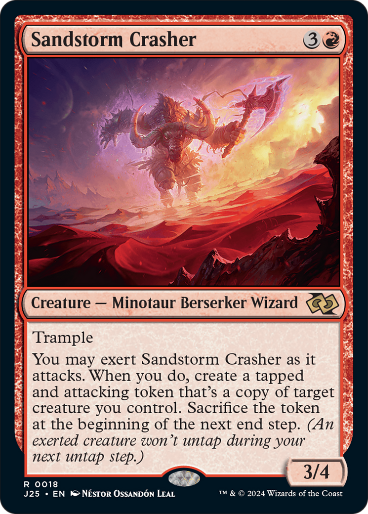 Sandstorm Crasher [Foundations Jumpstart] | Cards and Coasters CA