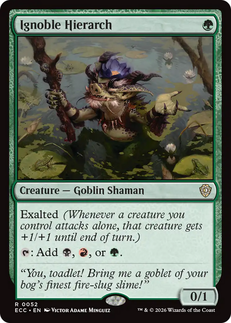 Ignoble Hierarch [Lorwyn Eclipsed Commander] | Cards and Coasters CA