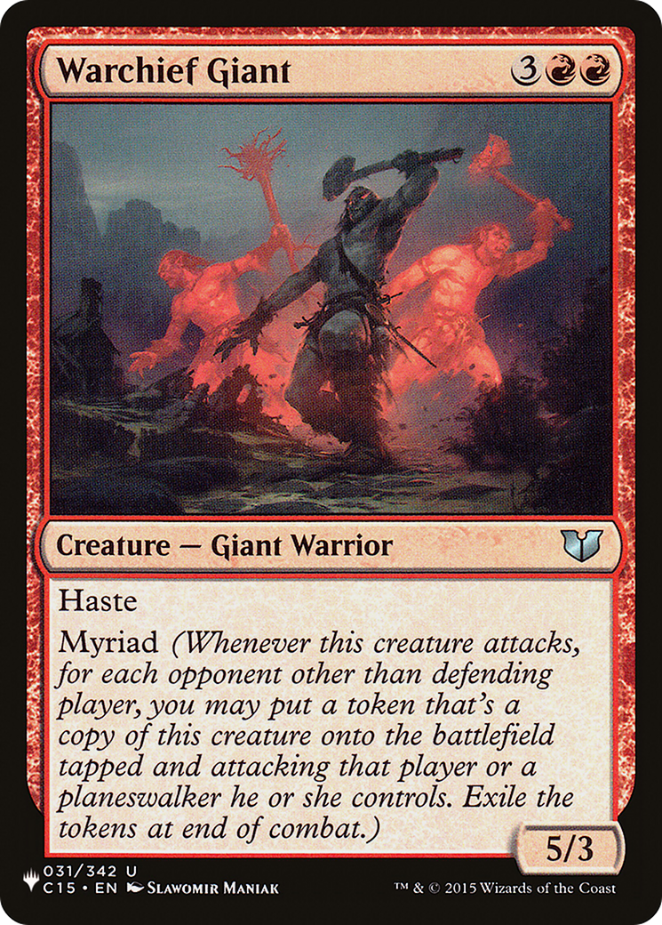 Warchief Giant [The List] | Cards and Coasters CA