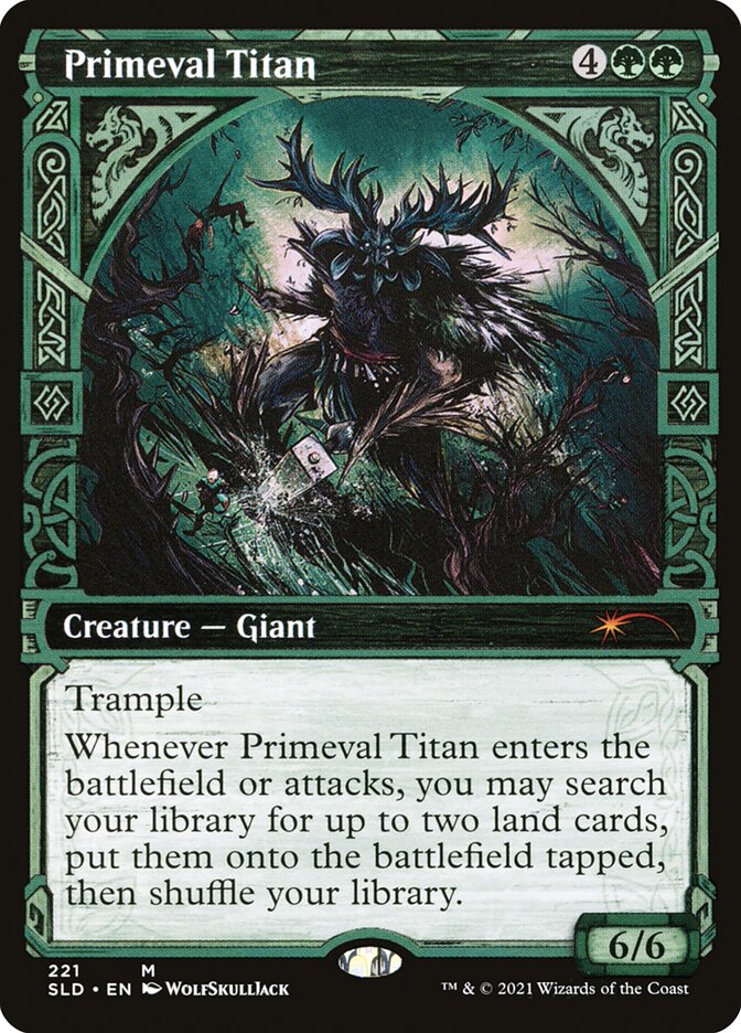 Primeval Titan (221) [Secret Lair Drop Series] | Cards and Coasters CA