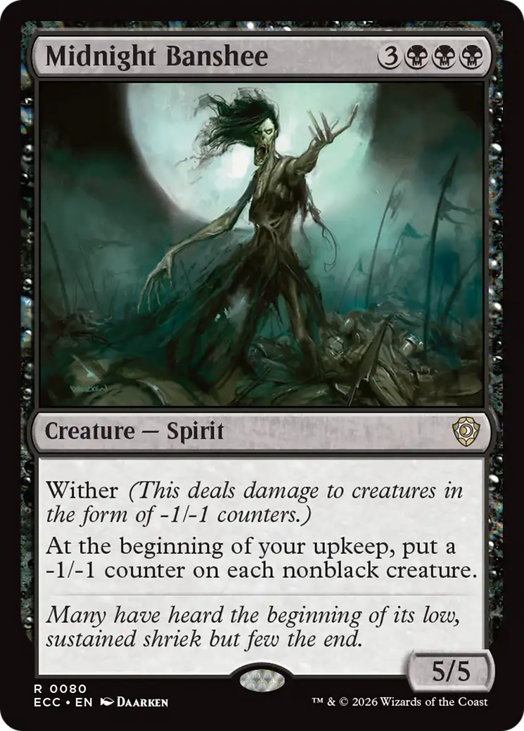 Midnight Banshee [Lorwyn Eclipsed Commander] | Cards and Coasters CA