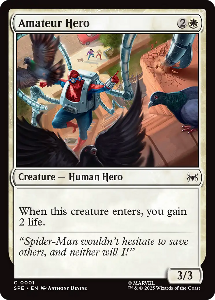 Amateur Hero [Marvel's Spider-Man: Eternal-Legal] | Cards and Coasters CA