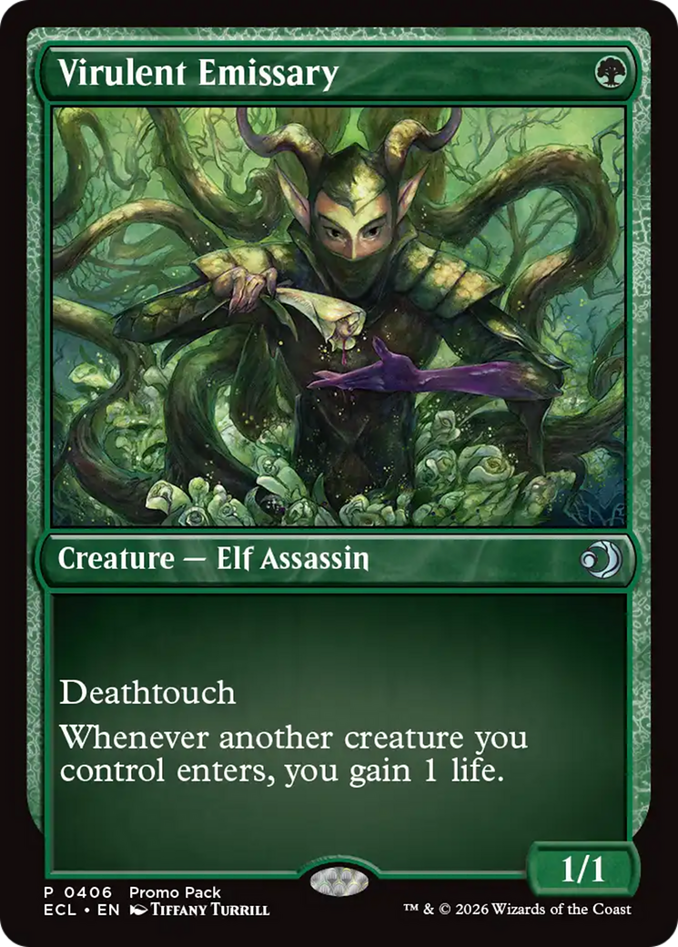 Virulent Emissary [Lorwyn Eclipsed Promos] | Cards and Coasters CA