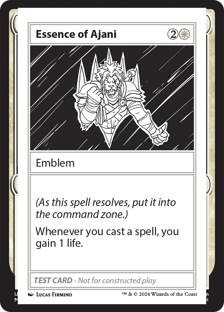 Essence of Ajani [Mystery Booster 2 Playtest Cards] | Cards and Coasters CA