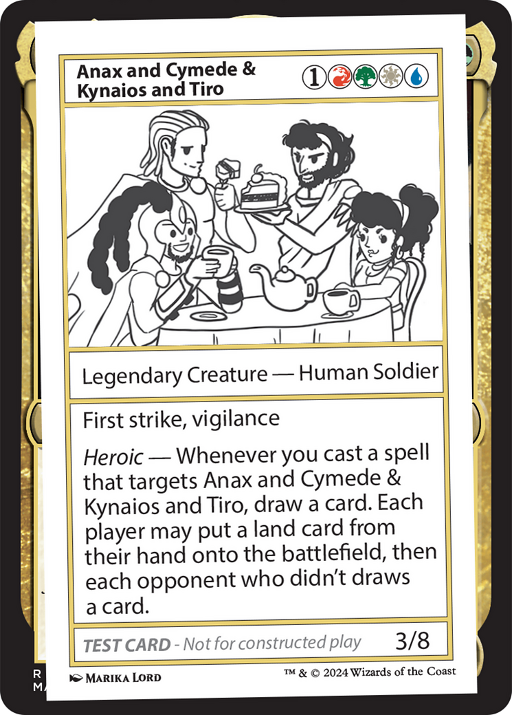 Anax and Cymede & Kynaios and Tiro [Mystery Booster 2 Playtest Cards] | Cards and Coasters CA