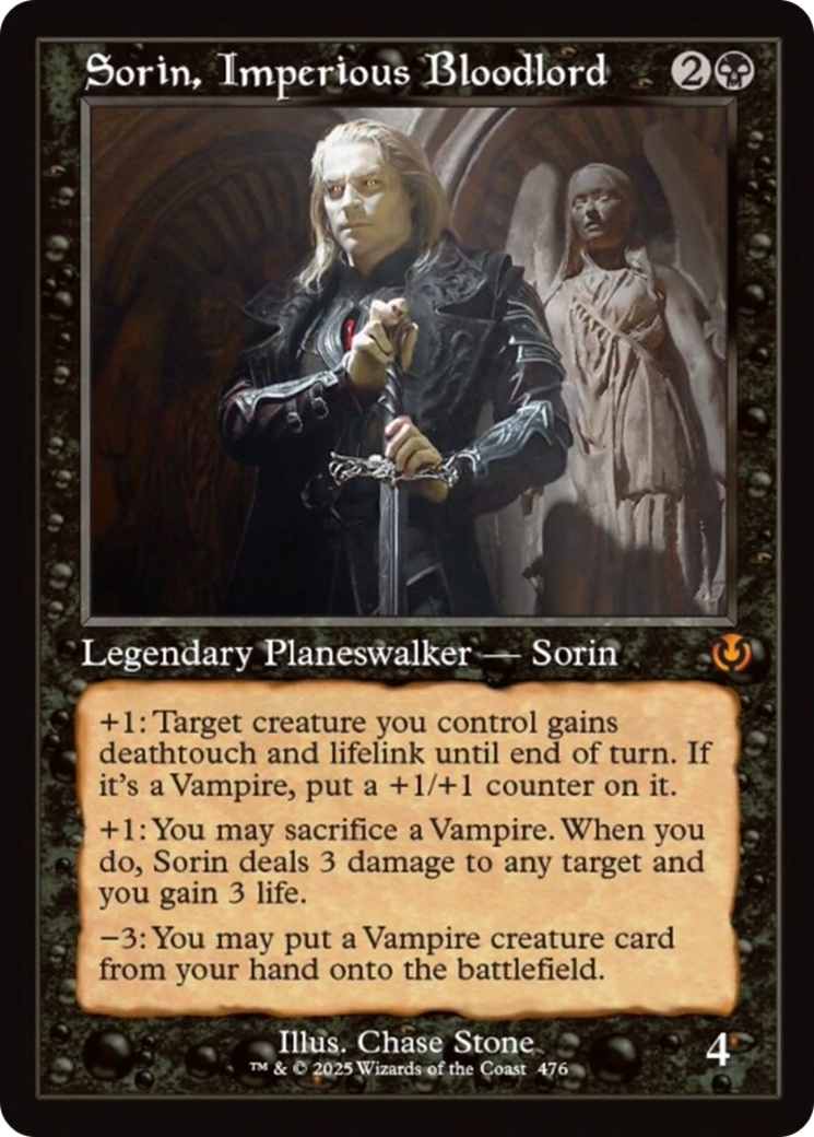 Sorin, Imperious Bloodlord (Retro Frame) [Innistrad Remastered] | Cards and Coasters CA