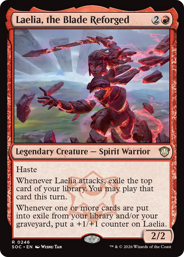 Laelia, the Blade Reforged [Secrets of Strixhaven Commander] | Cards and Coasters CA