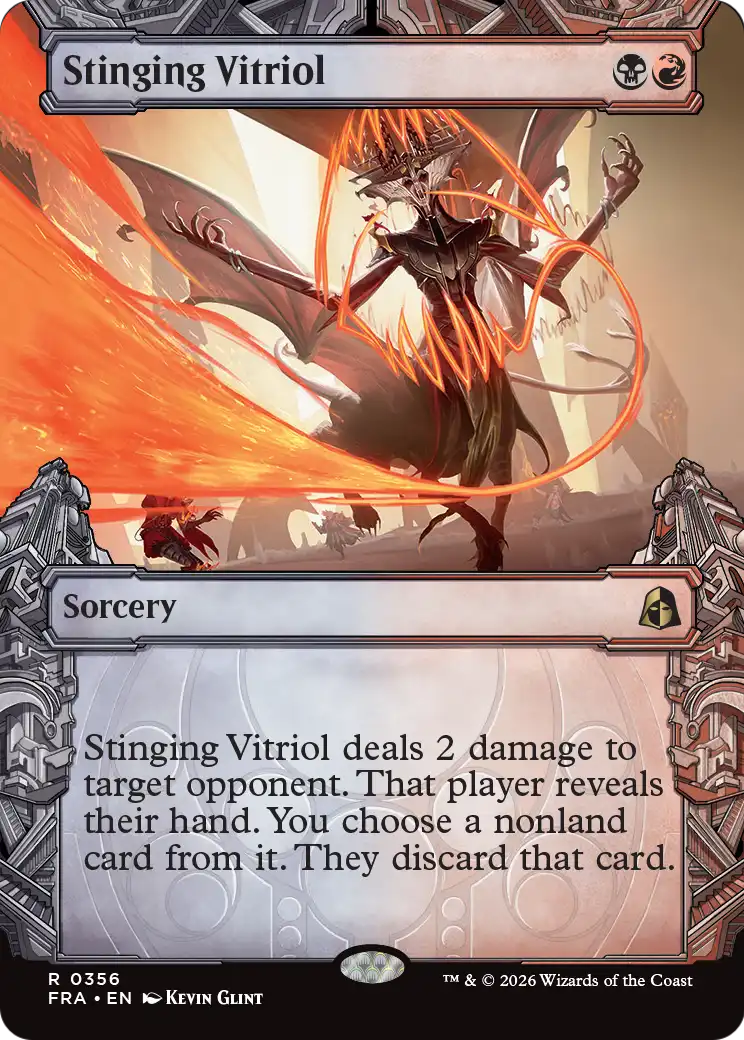 Stinging Vitriol (Showcase) [Reality Fracture] | Cards and Coasters CA