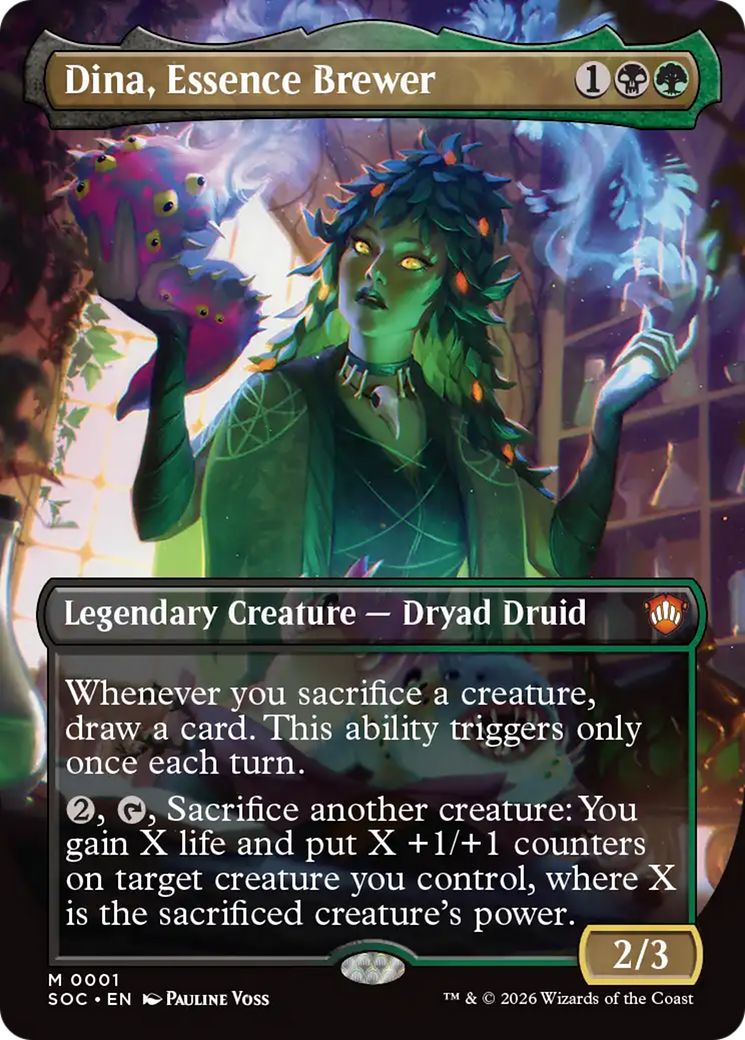 Dina, Essence Brewer (Borderless) [Secrets of Strixhaven Commander] | Cards and Coasters CA