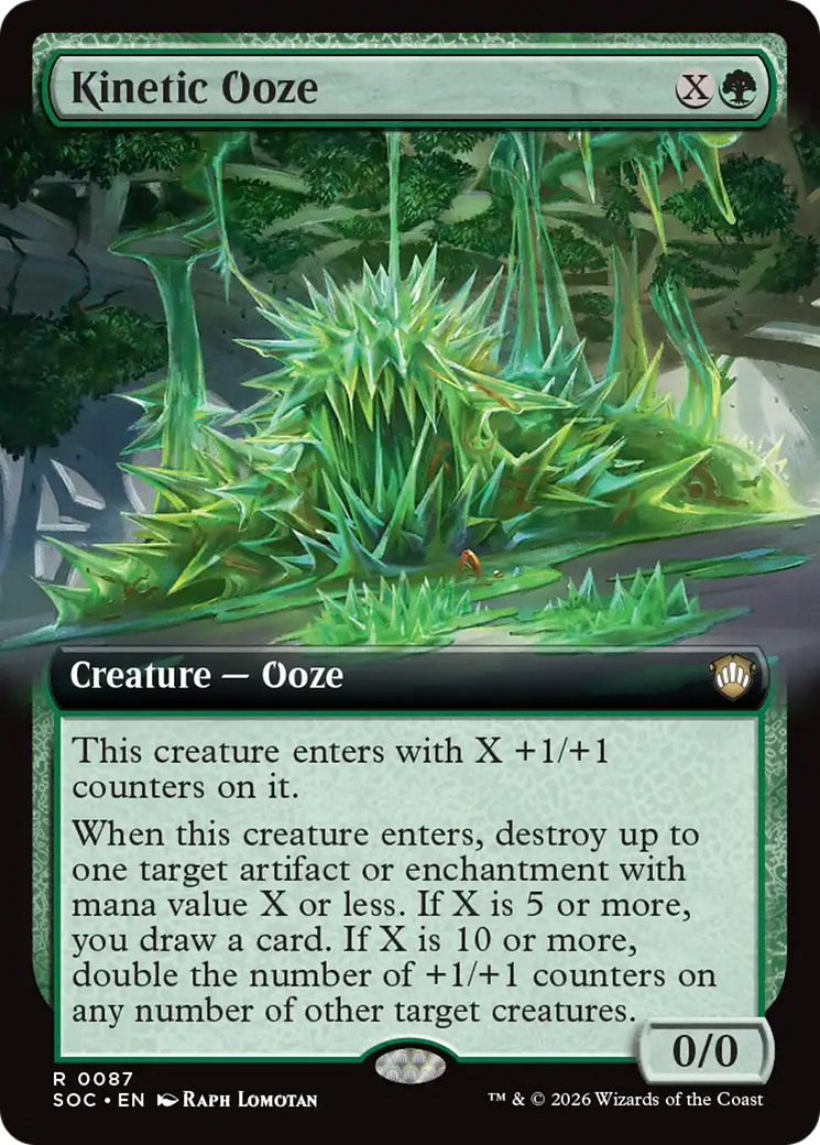 Kinetic Ooze (Extended Art) [Secrets of Strixhaven Commander] | Cards and Coasters CA