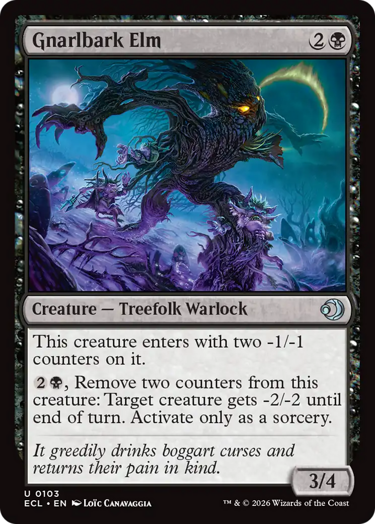 Gnarlbark Elm [Lorwyn Eclipsed] | Cards and Coasters CA