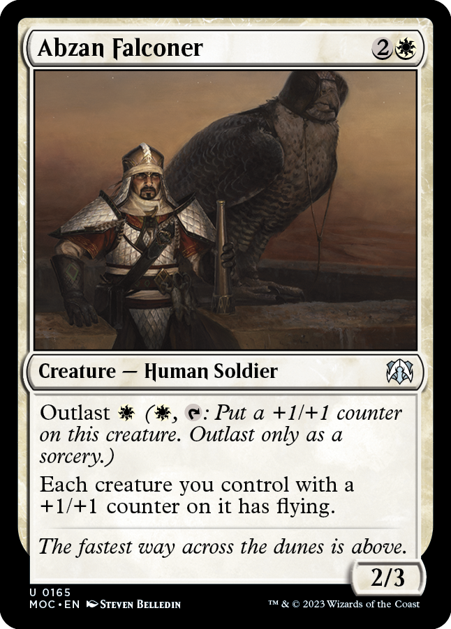 Abzan Falconer [March of the Machine Commander] | Cards and Coasters CA