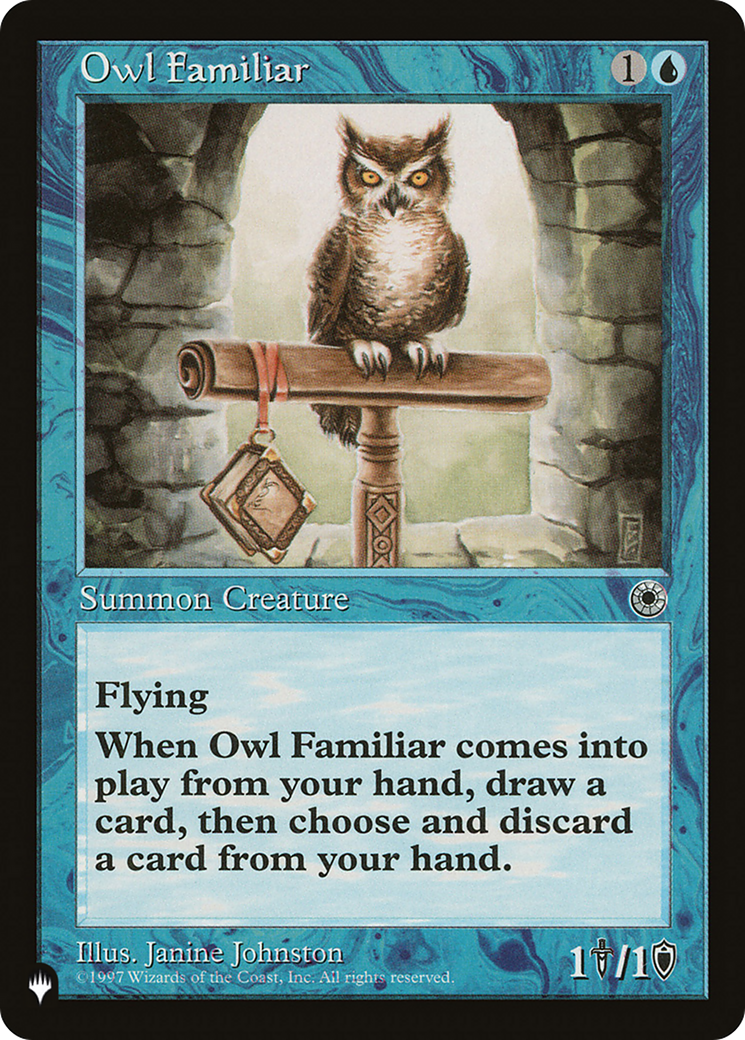 Owl Familiar [The List Reprints] | Cards and Coasters CA