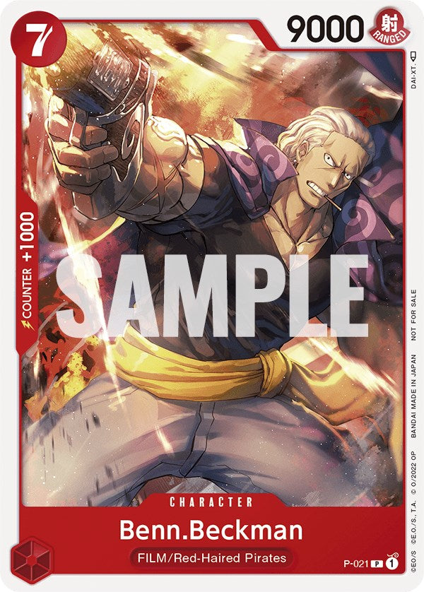 Benn.Beckman (One Piece Film Red) [One Piece Promotion Cards] | Cards and Coasters CA