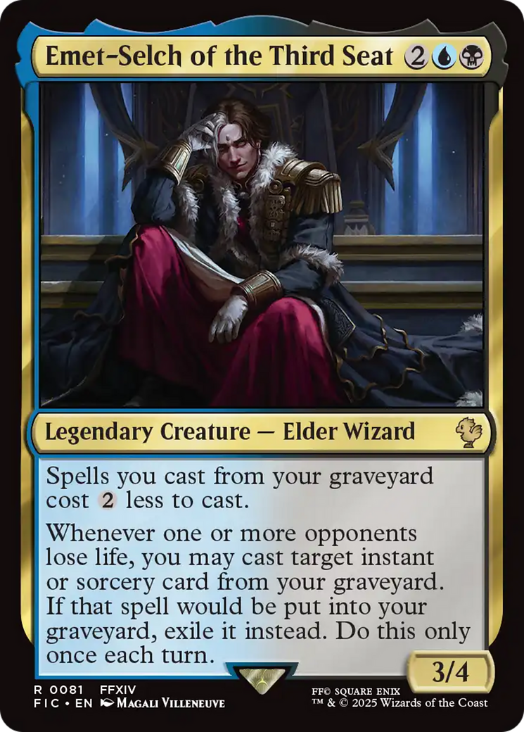 Emet-Selch of the Third Seat [FINAL FANTASY Commander] | Cards and Coasters CA
