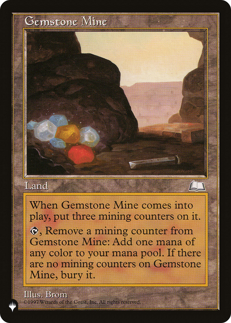 Gemstone Mine (WTH) [The List Reprints] | Cards and Coasters CA