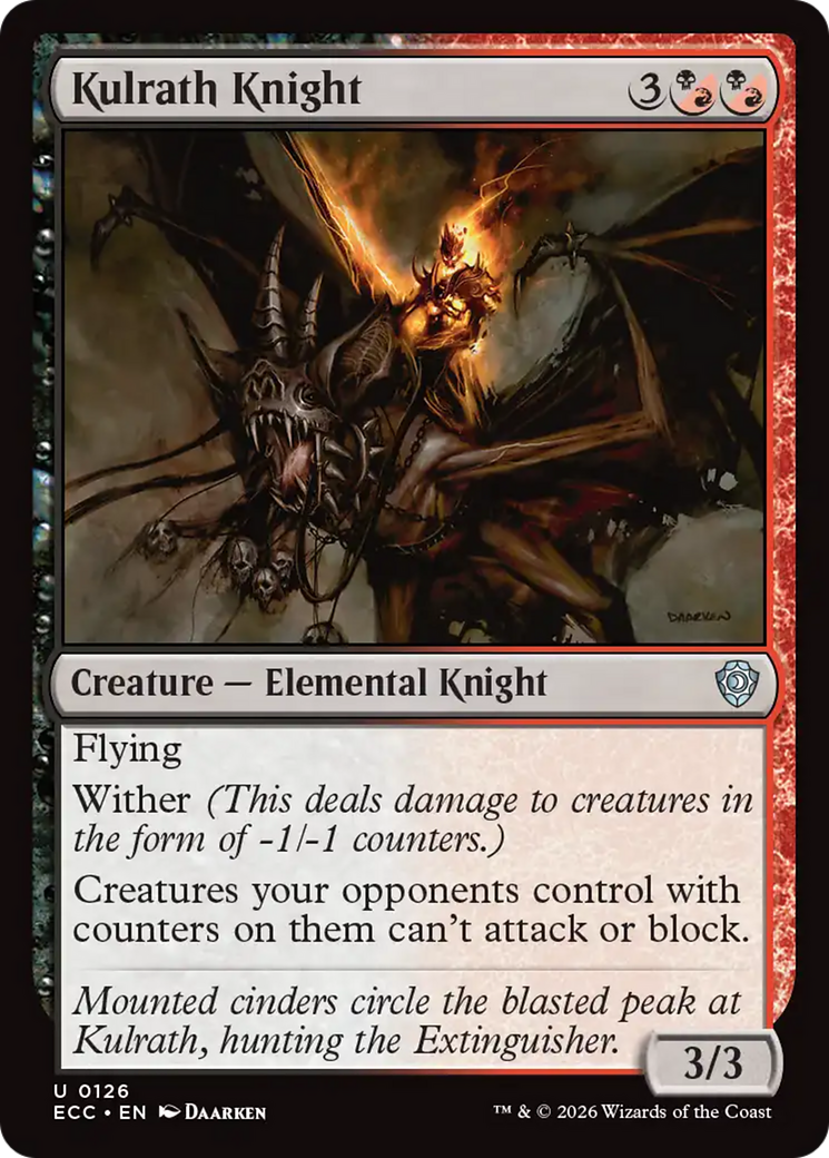 Kulrath Knight [Lorwyn Eclipsed Commander] | Cards and Coasters CA