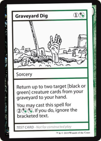 Graveyard Dig (2021 Edition) [Mystery Booster Playtest Cards] | Cards and Coasters CA