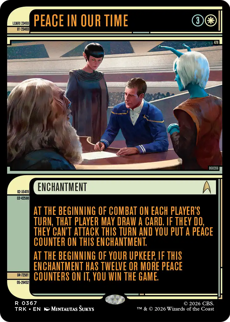 Peace in Our Time (Showcase) [Star Trek] | Cards and Coasters CA