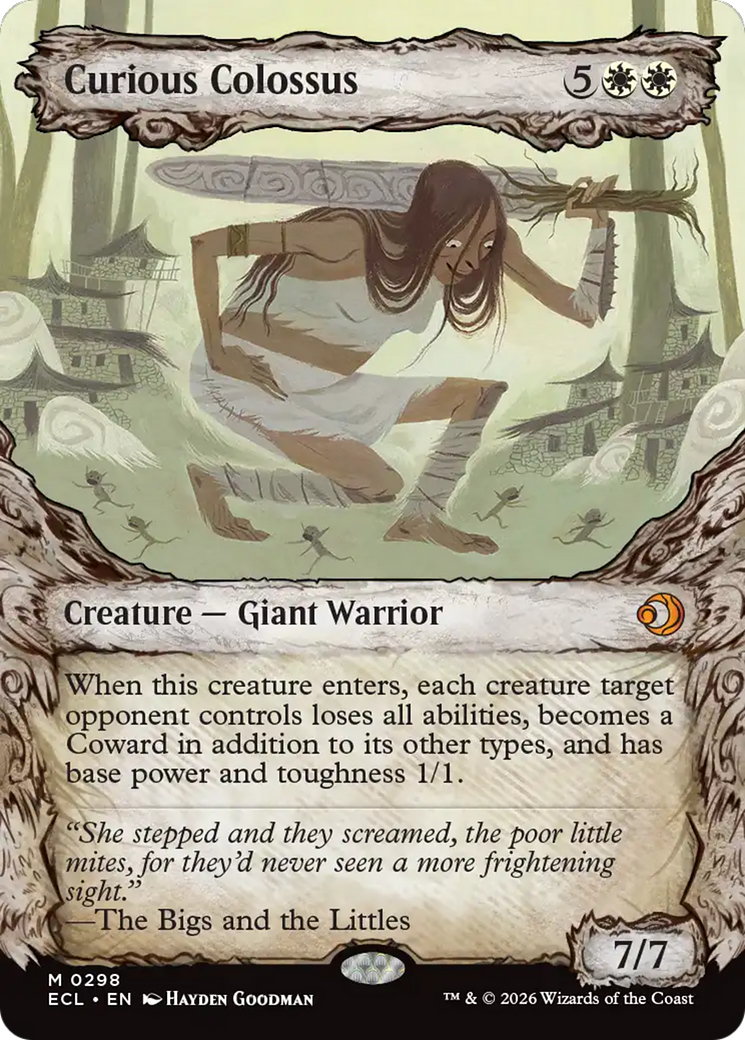 Curious Colossus (Showcase) [Lorwyn Eclipsed] | Cards and Coasters CA