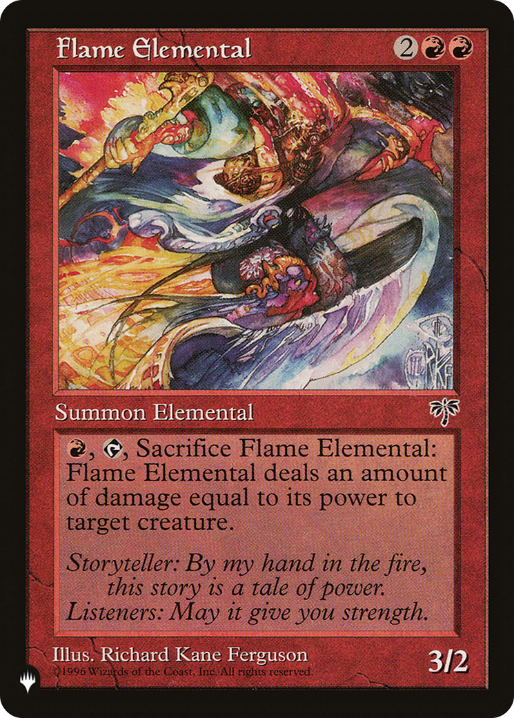 Flame Elemental [The List Reprints] | Cards and Coasters CA