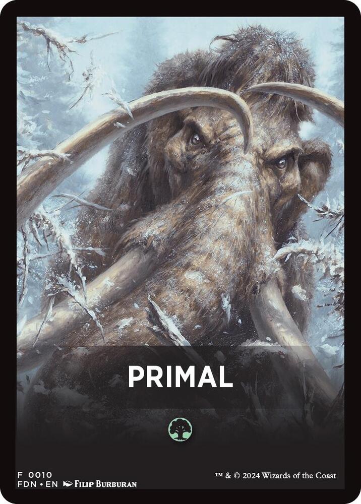 Primal Theme Card [Foundations Tokens] | Cards and Coasters CA