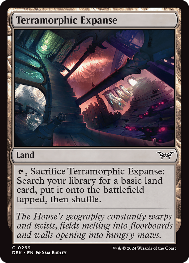 Terramorphic Expanse [Duskmourn: House of Horror] | Cards and Coasters CA