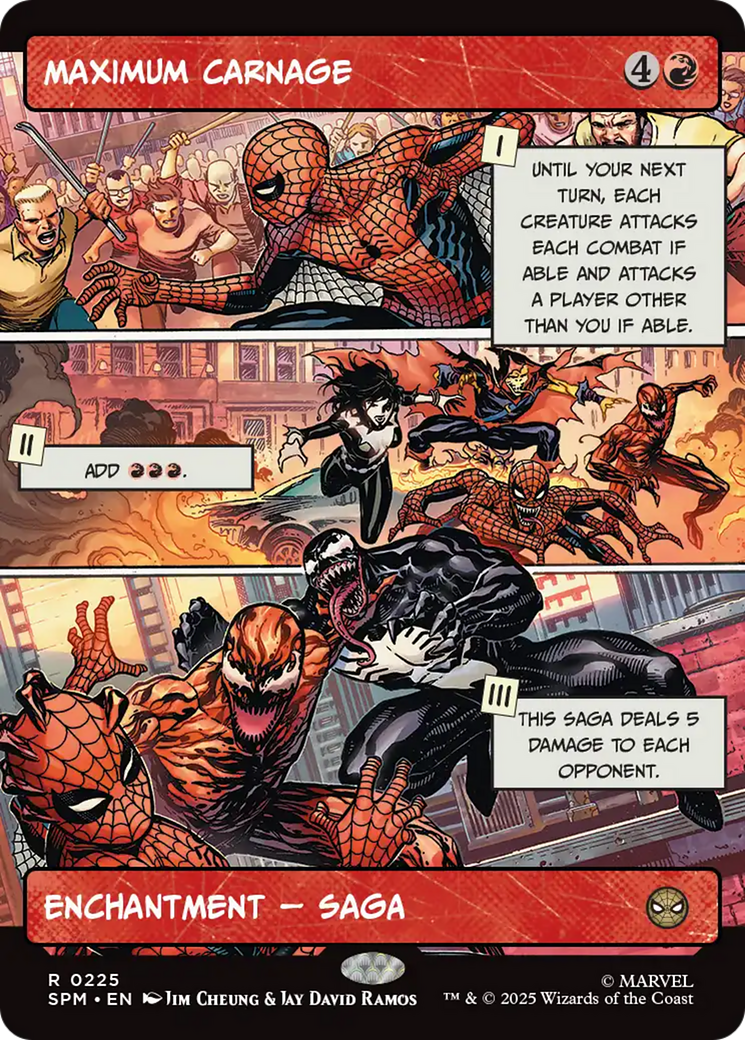 Maximum Carnage (Borderless) [Marvel's Spider-Man] | Cards and Coasters CA