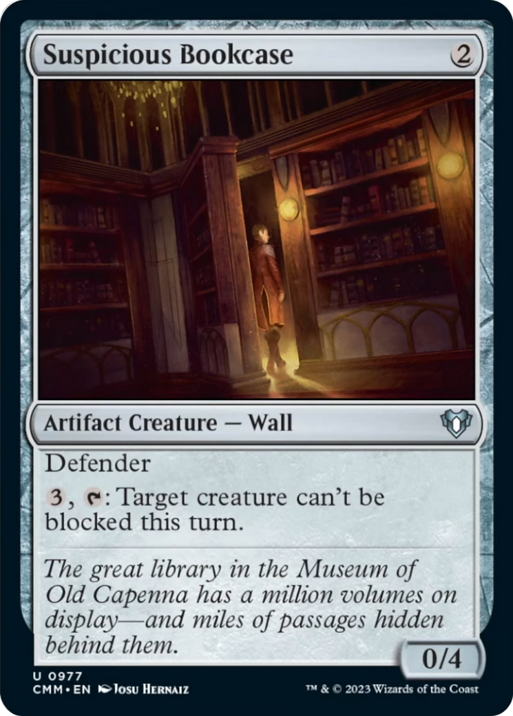 Suspicious Bookcase [Commander Masters] | Cards and Coasters CA