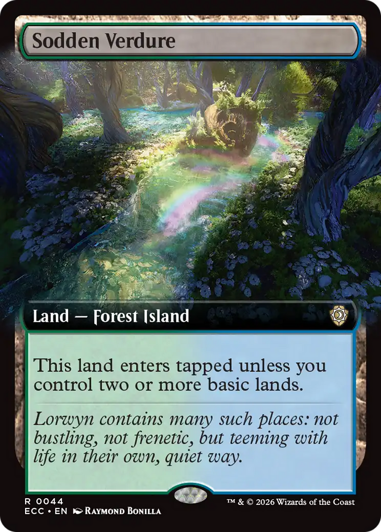 Sodden Verdure (Extended Art) [Lorwyn Eclipsed Commander] | Cards and Coasters CA
