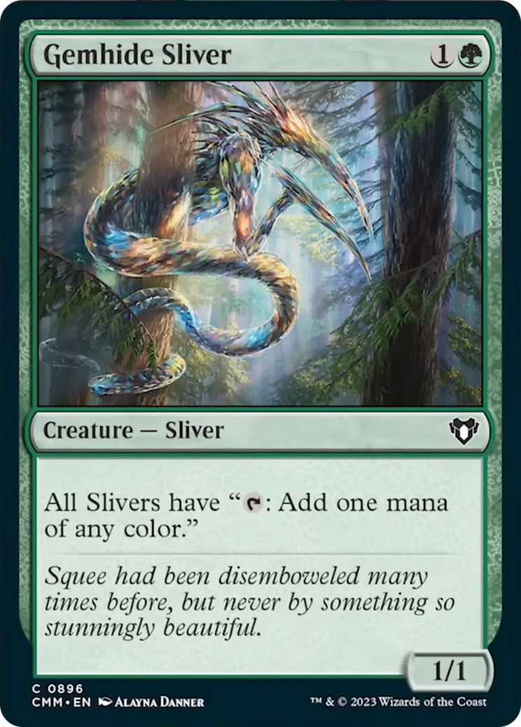 Gemhide Sliver [Commander Masters] | Cards and Coasters CA