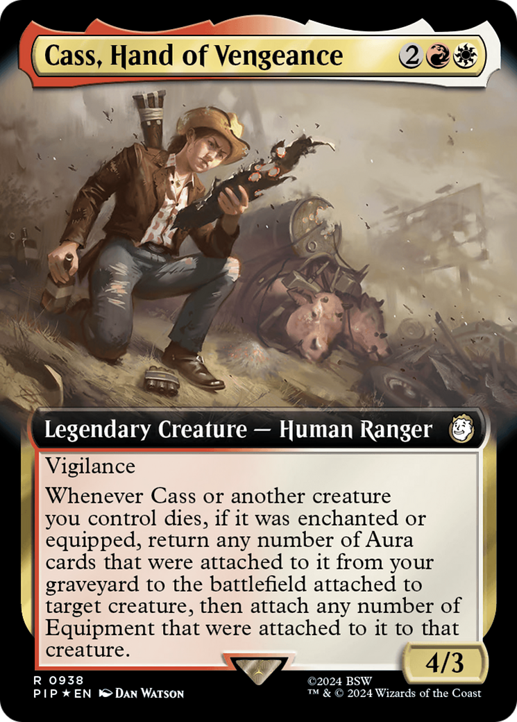 Cass, Hand of Vengeance (Extended Art) (Surge Foil) [Fallout] | Cards and Coasters CA