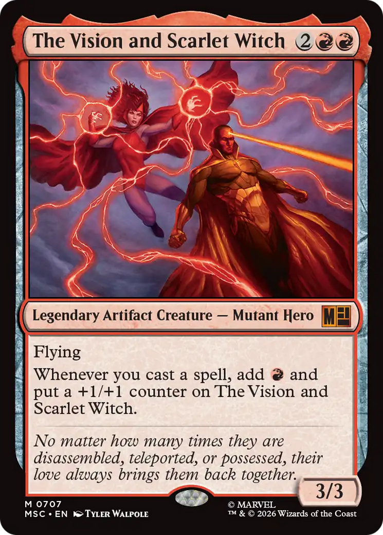 The Vision and Scarlet Witch [Marvel Super Heroes Commander] | Cards and Coasters CA