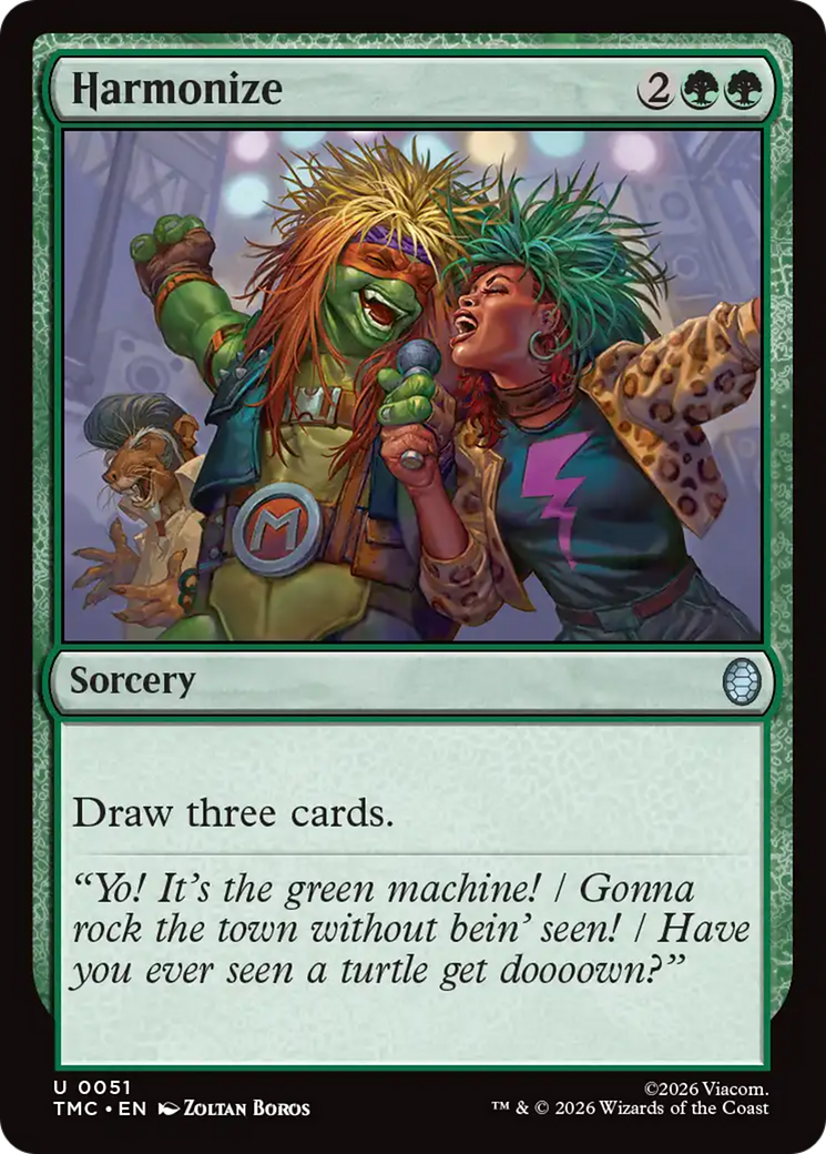 Harmonize [Teenage Mutant Ninja Turtles Commander] | Cards and Coasters CA