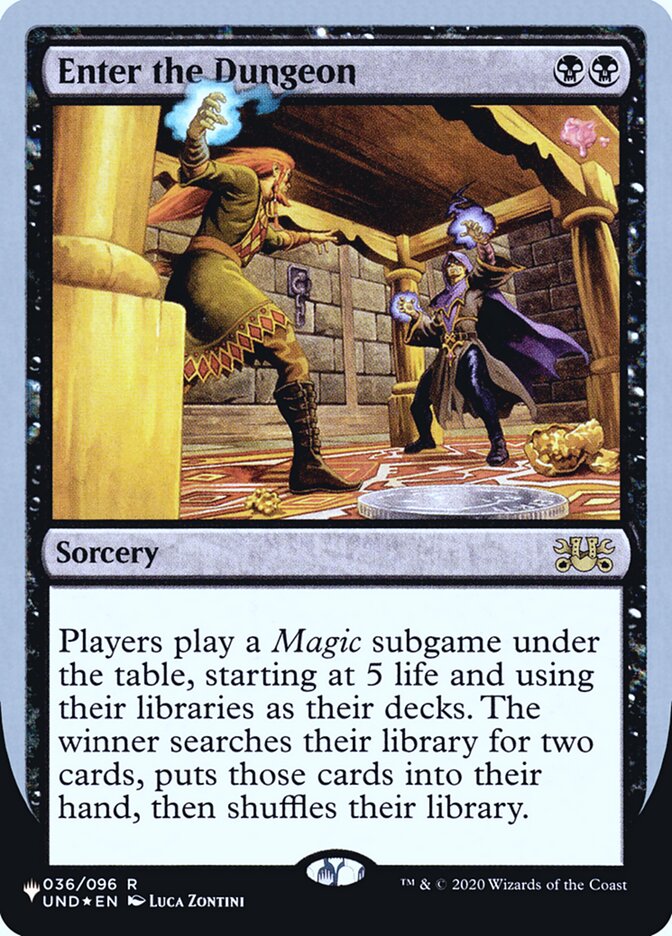 Enter the Dungeon (Unfinity Foil Edition) [The List] | Cards and Coasters CA