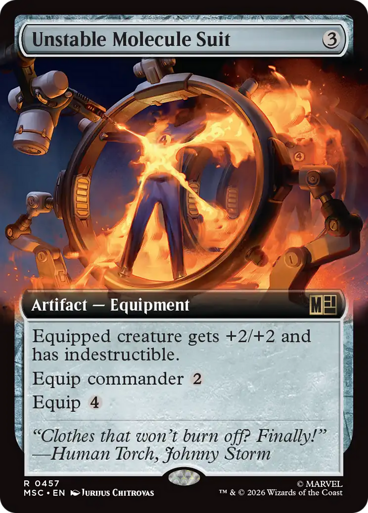 Unstable Molecule Suit (Extended Art) [Marvel Super Heroes Commander] | Cards and Coasters CA