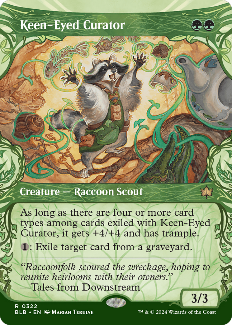 Keen-Eyed Curator (Showcase) [Bloomburrow] | Cards and Coasters CA